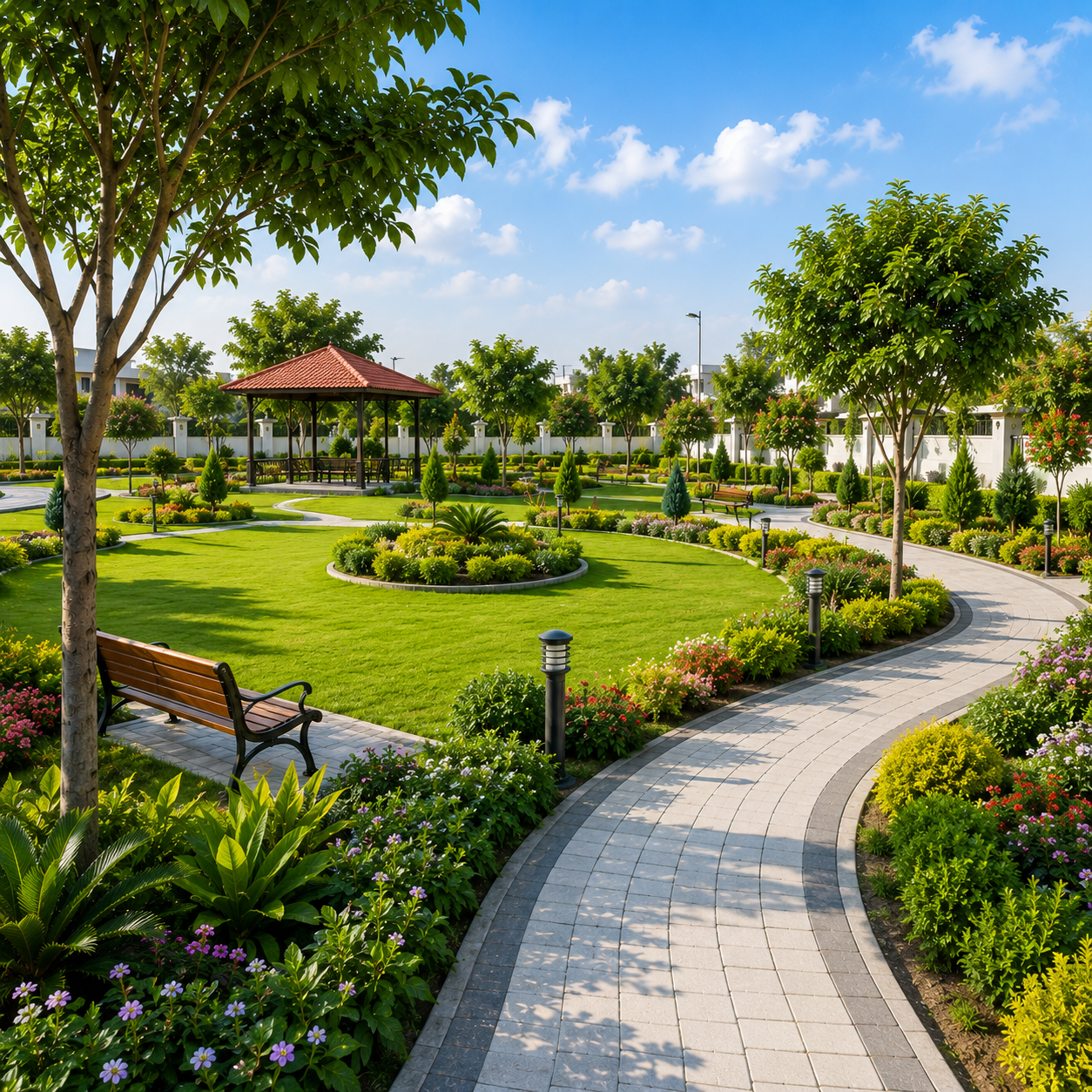 Landscaped Green Parks